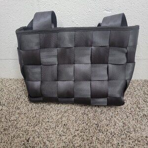 Black SEATBELT BAG Tote Style Handbag Purse Satchel Classic Y2K 90s Punk Concert